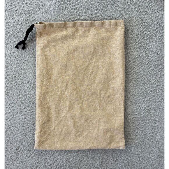 Gucci‎ Dust Bag 15" x 10.75" Beige Burlap Sack Style Drawstring - Picture 9 of 10